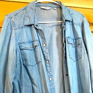 Denim Button Down Shirt